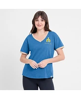 Fanatics Women's Royal Seattle Mariners Binge Worthy Stadium Slub V-Neck T-Shirt