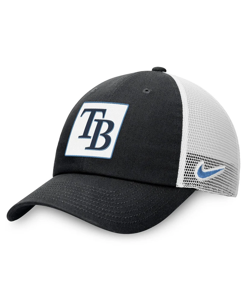 Nike Men's Black Tampa Bay Rays Rise Adjustable Trucker Hat