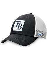 Nike Men's Black Tampa Bay Rays Rise Adjustable Trucker Hat