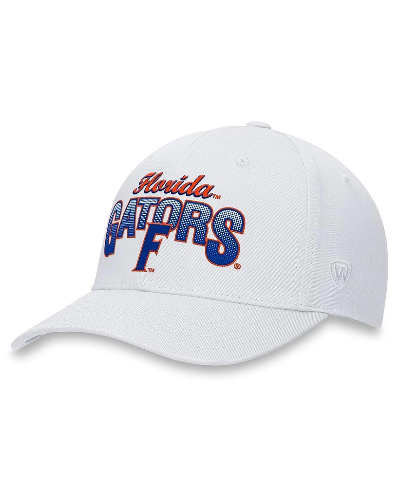 Top of the World Men's White Florida Gators Fundamentals Game Adjustable Hat