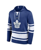 Fanatics Men's Mitch Marner Blue Toronto Maple Leaf's Name Number Lace-Up Pullover Hoodie