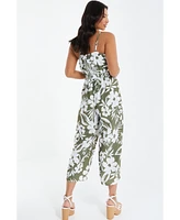 Quiz Women's Tropical Culotte Jumpsuit