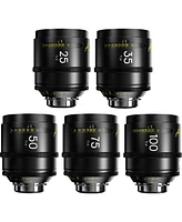 Dzofilm Arles Prime Cine 5-Lens Kit with 25mm, 35mm, 50mm, 75mm & 100mm T1.4 Lens for Pl Mount