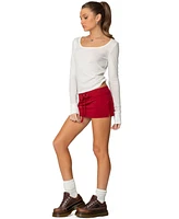 Edikted Women's Bayside Slitted Micro Skort
