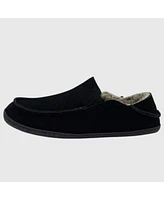Alpine Swiss Men's Gary Genuine Suede Moccasin Slippers Sherpa Slip On Shoes