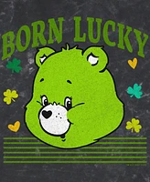 Care Bears Men's Lucky Bear Head Short Sleeve T-Shirt