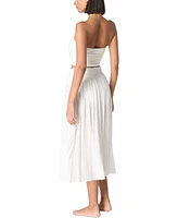 Carmen Marc Valvo Women's Pleated Cover-Up Midi Skirt