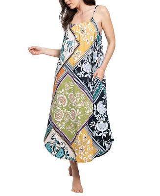 Linea Donatella Women's Delice Printed Maxi Nightgown