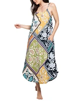Linea Donatella Women's Delice Printed Maxi Nightgown