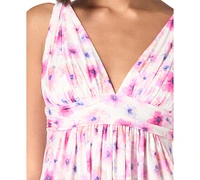 Carmen Marc Valvo Women's Printed Sleeveless Cover-Up Dress