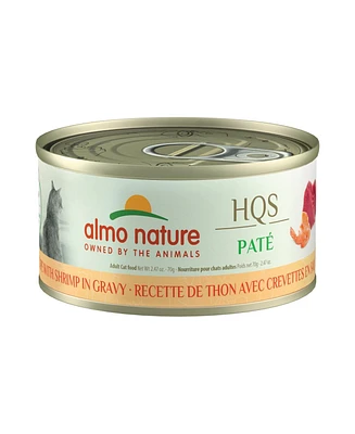 Hqs Pate' Cat 24pk (2.47oz): Tuna Recipe W/ Shrimp In Gravy