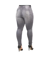 Poetic Justice Plus Curvy-Fit Midrise Skinny Jeans