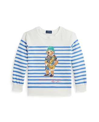 Polo Ralph Lauren Toddler and Little Boys Bear Striped Fleece Sweatshirt