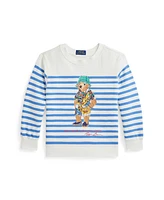 Polo Ralph Lauren Toddler and Little Boys Bear Striped Fleece Sweatshirt