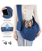 Comfy Pet Sling: Navy Blue