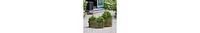 Patina Rust Metal Planters – Set of 3 Tinged Buckets with Handles