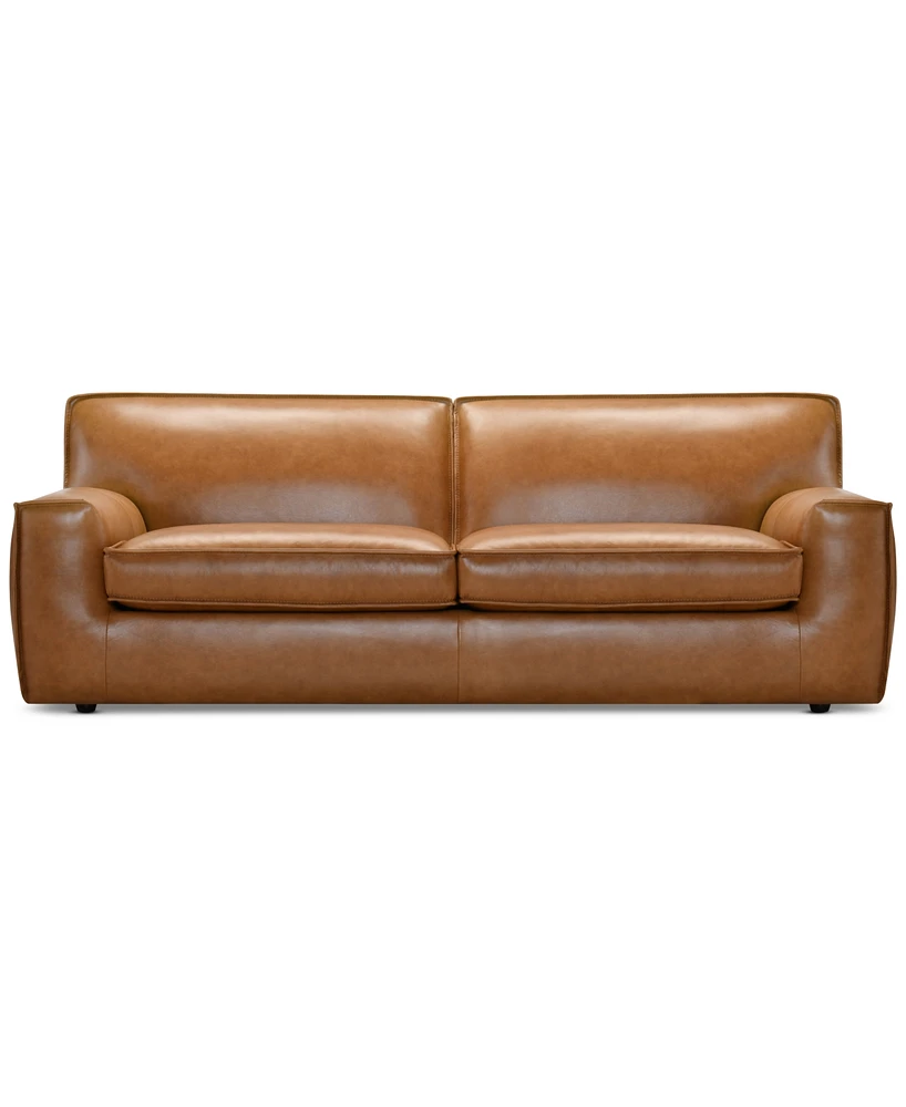 Glympton 92" Leather Sofa, Exclusively at Macy's