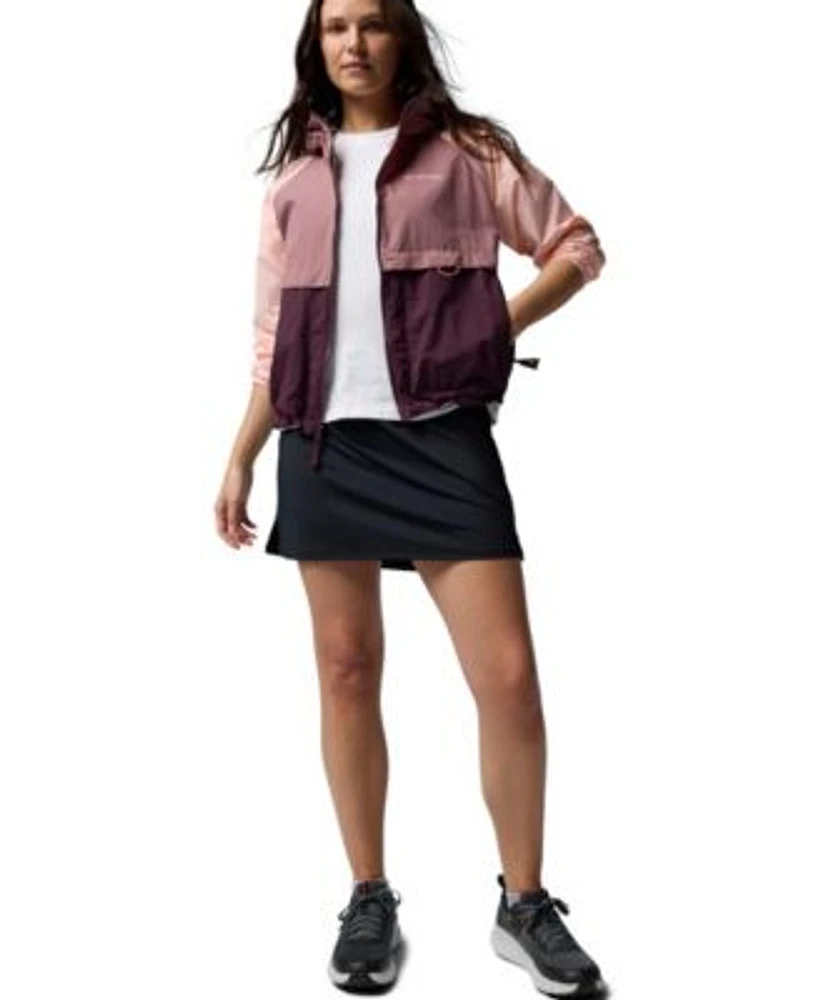 Columbia Womens Spire Valley Windbreaker Rolling Bend Graphic Tee Chill River Skort