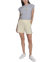 Calvin Klein Performance Women's Sleeveless Puff-Logo Cropped Top