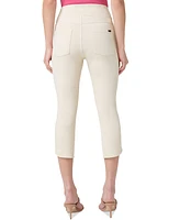 Hue Women's Game Changing Tulip-Hem Denim Capri Leggings