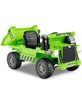 12V Kids Ride-On Dump Truck with Electric Dump Bed and Remote Control