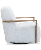Glympton 29" Fabric Swivel Chair, Exclusively at Macy's