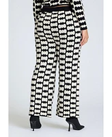 Eloquii Plus Intarsia Sweater Pant