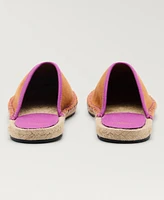 Mango Women's Contrast Stitch Espadrille Slip-Ons