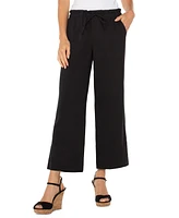 Liverpool Los Angeles Women's Pull-on Wide-Leg Crop Pants