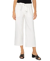 Liverpool Los Angeles Women's Belted Cropped Wide-Leg Pants