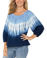 Liverpool Los Angeles Women's Cotton Tie-Dyed Top