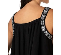 Liverpool Los Angeles Women's Sleeveless Beaded Tank Top