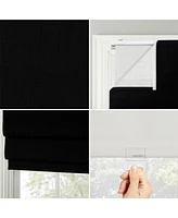 Pryer Textured 100% Blackout Cordless Roman Shade