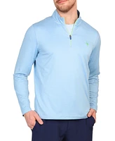 Tailorbyrd Men's Perforated Mesh Performance Quarter Zip