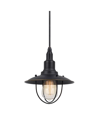 Modern Industrial Pendant Light with Metal Frame for Kitchen or Dining Room