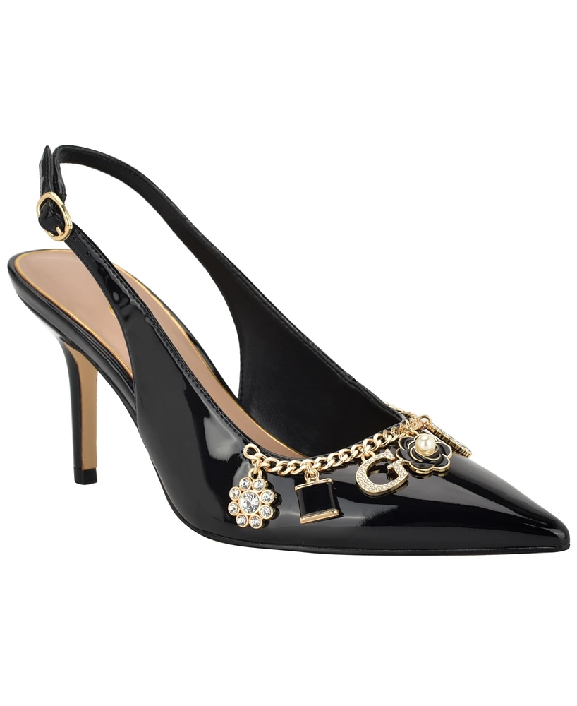 Guess Women's Naska Charms Slingback Pumps