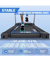Joroto F5 Bluetooth Foldable Treadmill, Out-of-The-Box Folding Treadmills, Max 265 Lbs Capacity, Portable Treadmill for Office and Home, Plus 44 Days