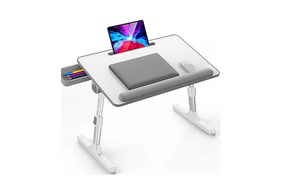 LT07 Lap Desk [Extra Large], Adjustable Laptop Table, Portable Standing Bed Desk, Foldable Sofa Breakfast Tray, Notebook Computer Stand for Reading an