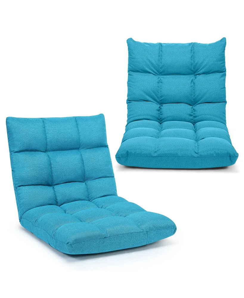14-Position Adjustable Folding Lazy Gaming Sofa
