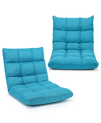 14-Position Adjustable Folding Lazy Gaming Sofa