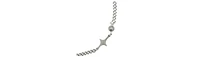 Embellished Stainless Steel Chain Necklace with Star Detail