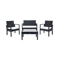 Bassey 4PC Outdoor Living Set