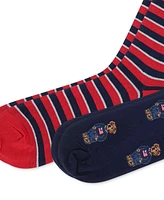Polo Ralph Lauren Men's 2-Pk. Mini Denim Bear Socks