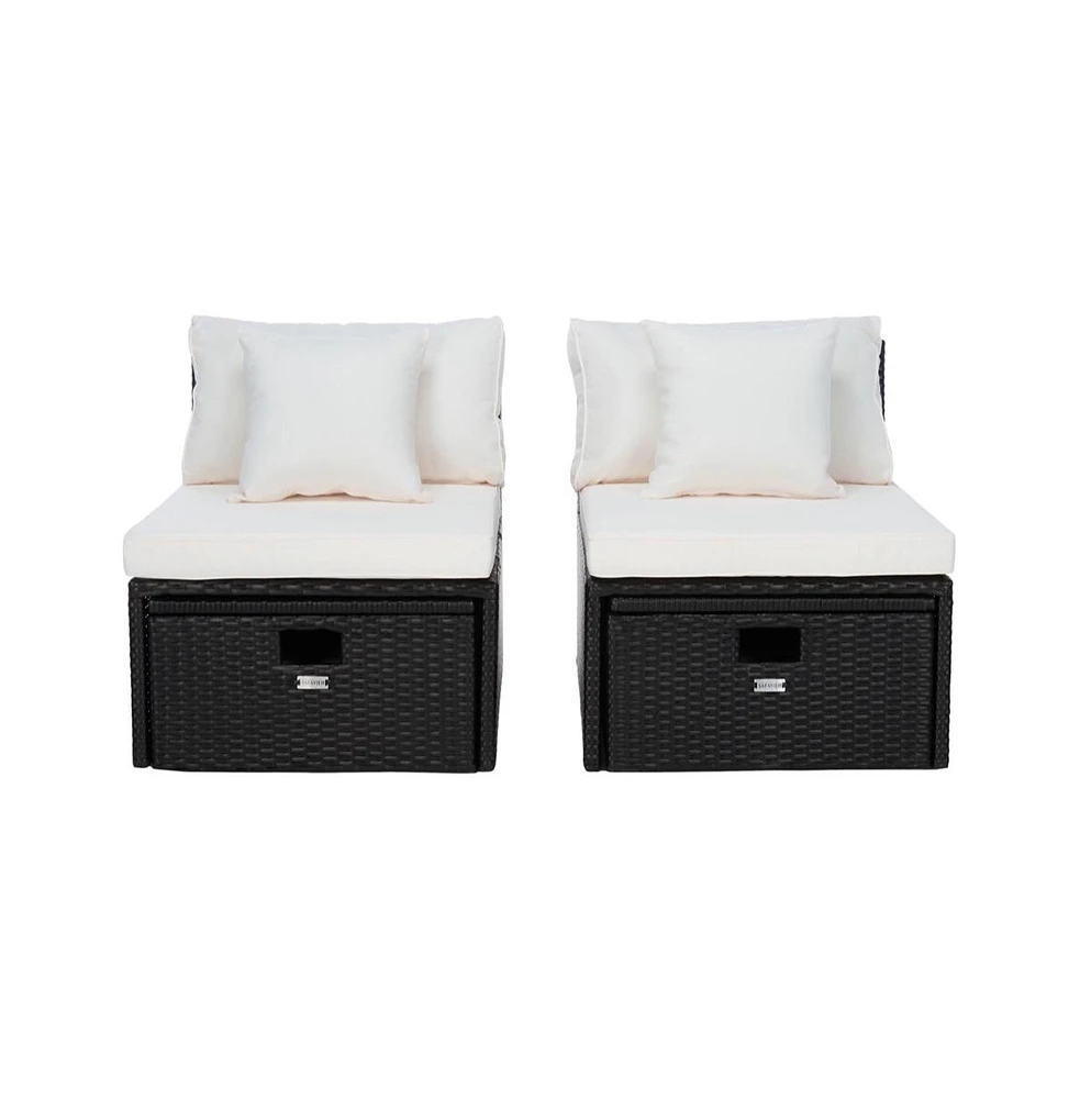Pramla Outdoor Set With Ottoman