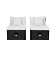 Pramla Outdoor Set With Ottoman