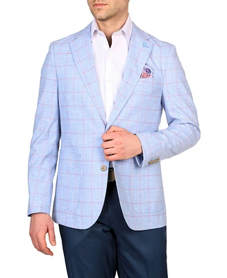 Tailorbyrd Men's Melange Windowpane Sportcoat