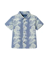 Andy & Evan Toddler Boys Toddler/Child Palm Stripe Print Linen Buttondown Set