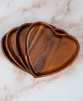 Nambe Eat Your Heart Out Appetizer Plates 4-Pc. Set