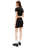 Tommy Jeans Women's Script Logo Ribbed Mini Dress