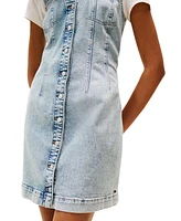 Tommy Jeans Women's V-Neck Button-Front Dress